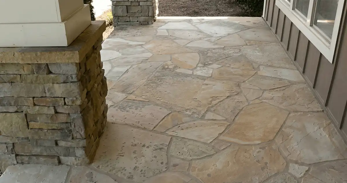 House entrance with professionally installed stone flooring in Fort Lauderdale FL